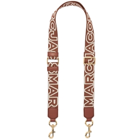 Marc Jacobs The Thin Outline Logo Webbing Strap, Argan Oil Multi